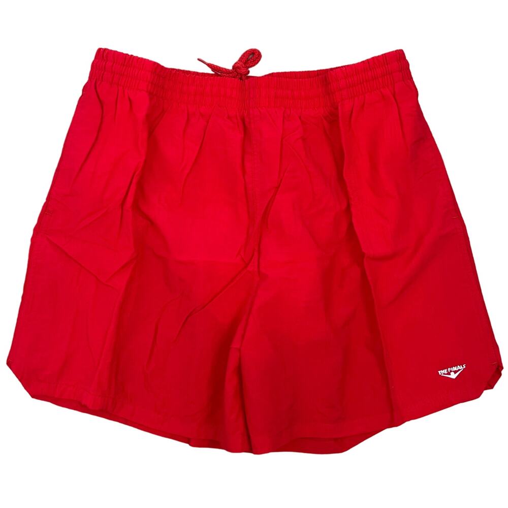 TYR The Finals Male DeckShort Swim Trunks - Solid Red - Size XXL - $40